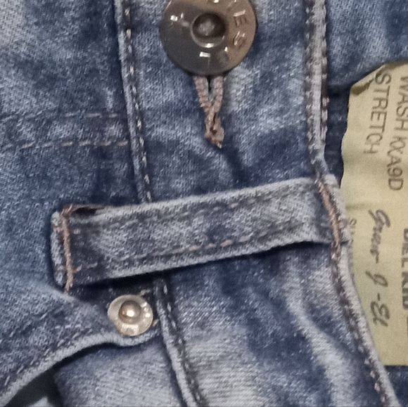 10Diesel Girls Kid Super Slim Skinny Jeans KXA9D Sz 10Y Stretch Measured Sz 20x2 - Picture 9 of 14